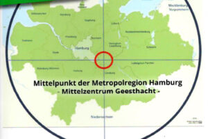 Karte Mittelpunkt der Metropolrgion - Mittelzentrum Geesthacht-