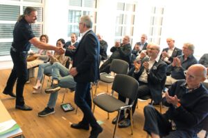 Alter Vorstand gratuliert neuem Vorsitzenden der WVG Udo Sill